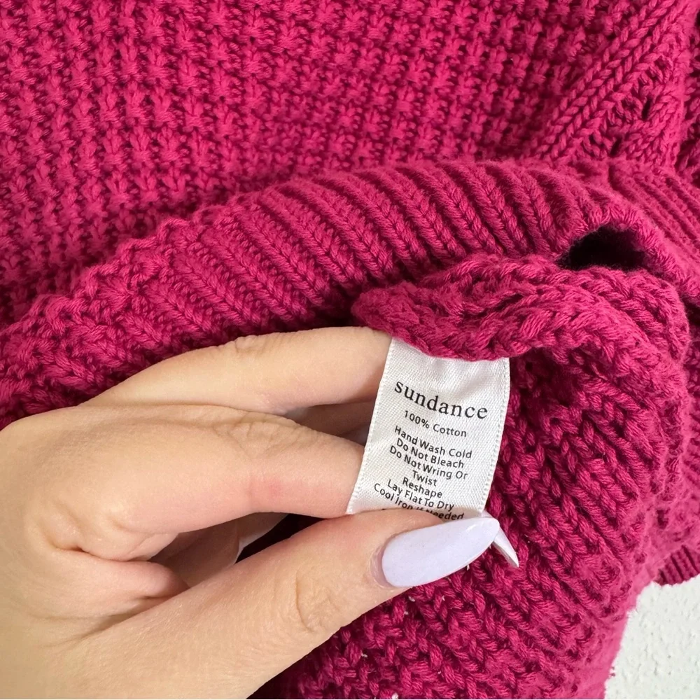 Sundance my everyday v-neck sangria sweater - Picture 4 of 5